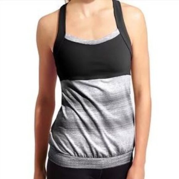 Ahtleta Stride Crunch and Punch Workout Tank Top Cross Cross Strappy Back Tank - Picture 1 of 11